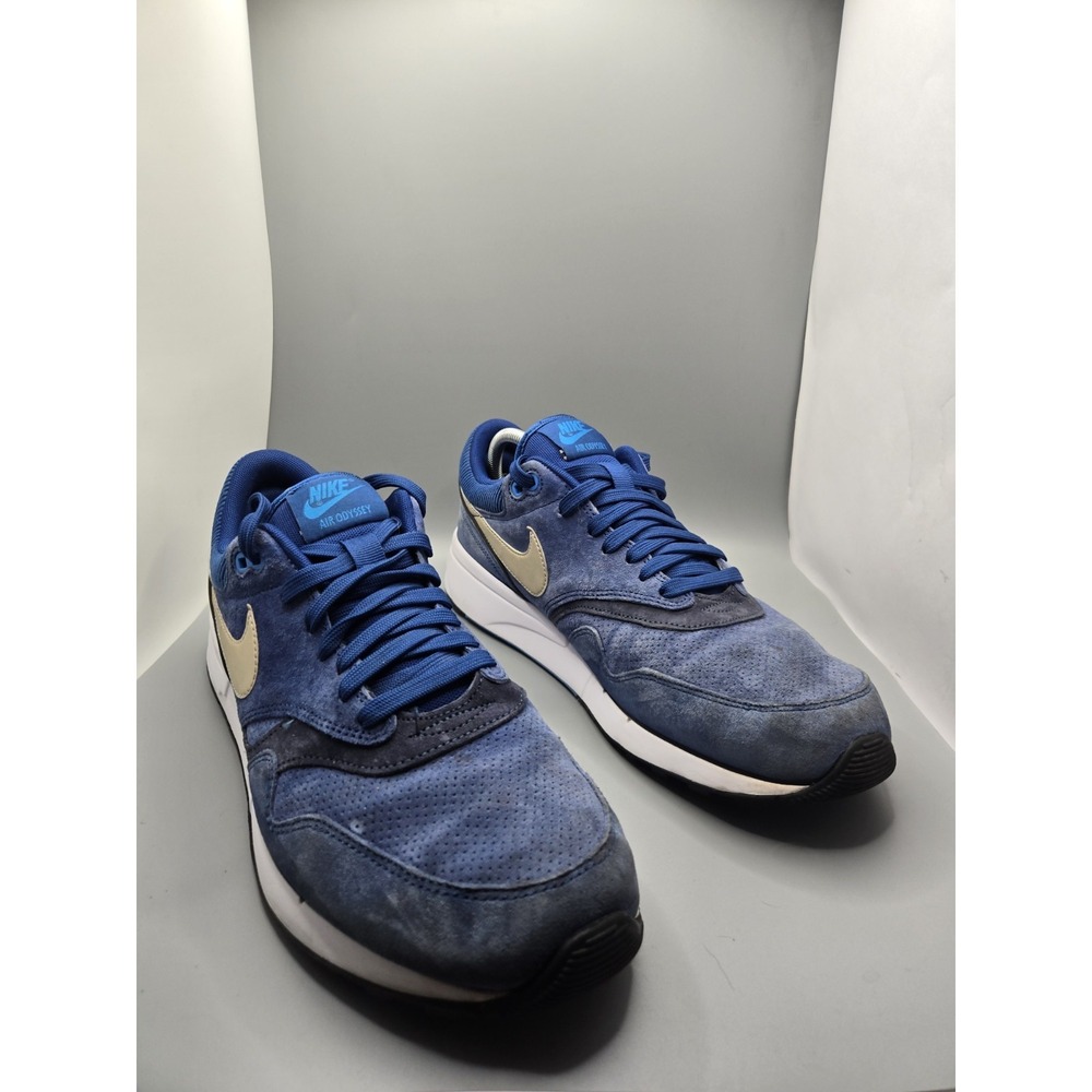 Nike Air Odyssey Leather Gym Blue Gym Running Sneakers 684773-402 Mens Size 11.5